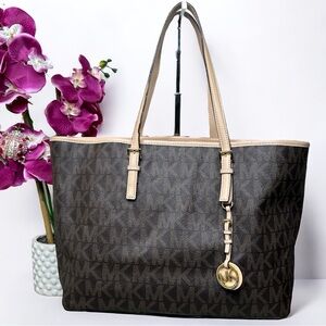 Authentic Michael Kors Jet Set Large Multifunctional PVC Tote w/ COA ECU
